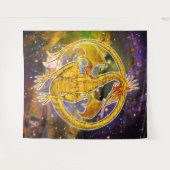 トパズコズミックドラゴン タペストリー (正面(横))