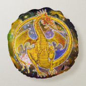 トパズコズミックドラゴン ラウンドクッション (裏面)