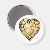 トパズジェムハート マグネット (正面/裏面)