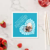 トパズ4周年ハート写真名ナプキンス スタンダードカクテルナプキン (インサイチュ)