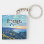 トパンガカリフォルニアキャニオンロサンゼルスヴィンテージ キーホルダー (裏面)