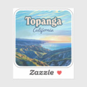 トパンガカリフォルニアキャニオンロサンゼルスヴィンテージ シール (シート)