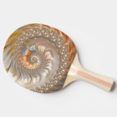 トパーズのフラクタルデザインパターン~のオリジナルの~ 卓球ラケット (横)