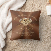 トパーズの年までに銅の結婚記念日のギフト クッション (ブランケット)