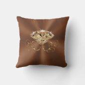 トパーズの年までに銅の結婚記念日のギフト クッション (裏面)