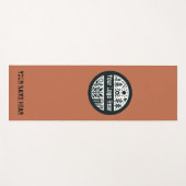 トパーズカラー：静パーソナライズされたかなヨガマット ヨガマット (正面(横))