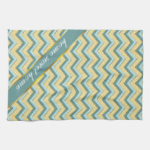 トパーズグリッターシェブロンパターン キッチンタオル (横)