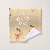 トパーズタオルとバラ金ゴールドのトナカイ バスタオルセット (ウォッシュタオル)