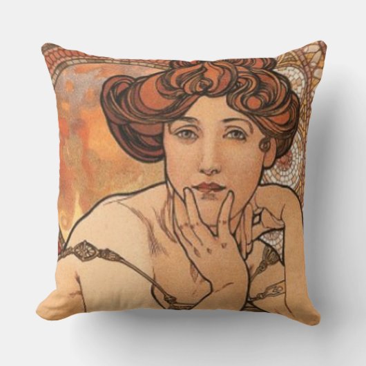 トパーズバイミュシャ クッション (正面)