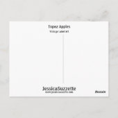 トパーズリンゴ ポストカード (裏面)