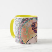 トパーズ（四宝石）、アルフォンスミュシャ マグカップ (正面左)