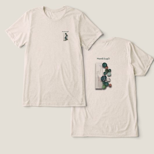 トパーズTシャツのobjet_5_variations トライブレンドＴシャツ (デザイン正面&裏面)