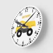 トパーソナライズされたラック建築 ラウンド壁時計 (傾斜)