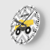 トパーソナライズされたラック建築 ラウンド壁時計 (傾斜)