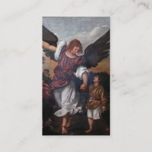 トビアスおよび大天使Raphael - Titian 名刺