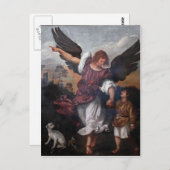 トビアスとアーチャンエルラファエル – ティツィア ポストカード (正面/裏面)
