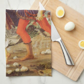 トビアスとエンジェルバイアンドレア・デル・ヴェロッキオ キッチンタオル (四つ折り)