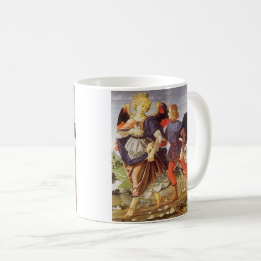 トビアスとエンジェルバイアンドレア・デル・ヴェロッキオ コーヒーマグカップ (正面右)