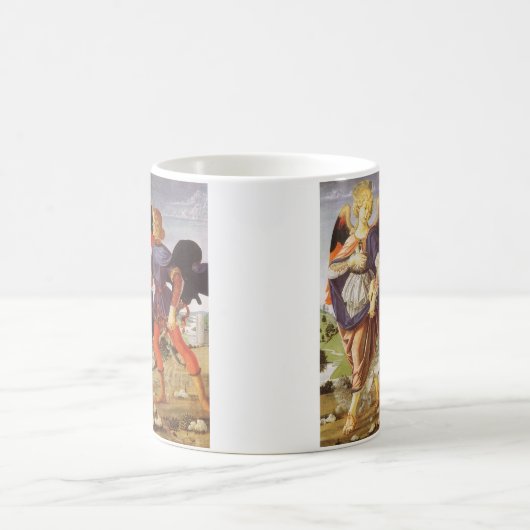 トビアスとエンジェルバイアンドレア・デル・ヴェロッキオ コーヒーマグカップ (中央)
