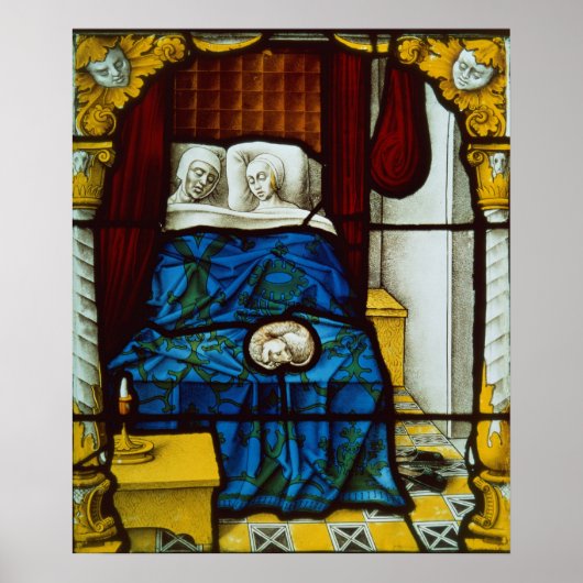 トビアスとサラがベッドに入っている ポスター (正面)