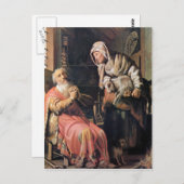 トビアスは妻がレンブラントに盗んだのではないかと疑った ポストカード (正面/裏面)