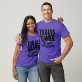 トビアス ゲーマー伝説 神話のトビアス 名前 楽しい ゲーム Tシャツ (ユニセックス)
