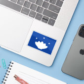 トビア国旗、ミクロネシア、オセアニア シール (ノートパソコンとiPhone)