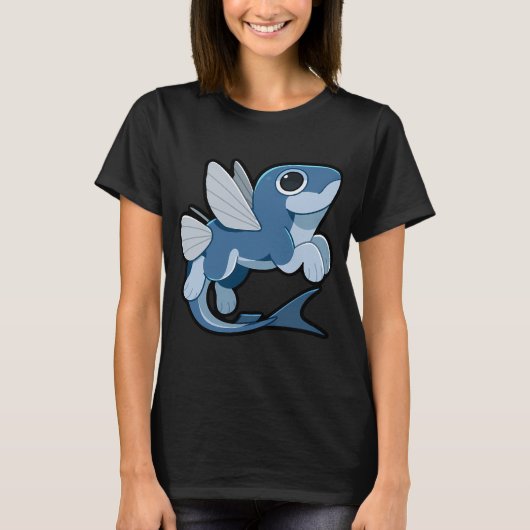 トビウオの市場向きの魚 Tシャツ (正面)
