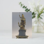 トビリシのリバティ広場にある聖ジョージ像 ポストカード (スタンド正面)