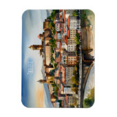 トビリシの水彩画 マグネット (縦)