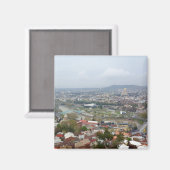 トビリシの美しいパノラマビュー マグネット (正面/裏面)