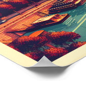 トビリシの首都グルジア、レトロの土産ギフト ポスター (角)