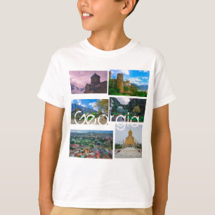 トビリシカズベギボルジョミジョージアアーキテクチャ Tシャツ