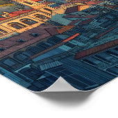 トビリシグルジアイラストレーショントラベルアートヴィンテージ ポスター (角)