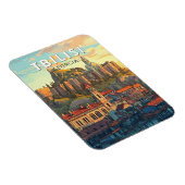 トビリシグルジアイラストレーショントラベルアートヴィンテージ マグネット (右側)