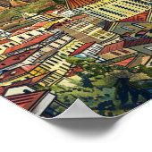 トビリシグルジアヴィンテージ有名トラベルプレイス ポスター (角)