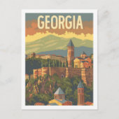 トビリシグルジアヴィンテージ有名トラベルプレイス ポストカード (正面)