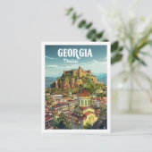 トビリシグルジアヴィンテージ有名トラベルプレイス ポストカード (スタンド正面)
