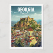 トビリシグルジアヴィンテージ有名トラベルプレイス ポストカード (正面)
