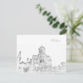 トビリシジョージアシティスケープサメバアーキテクチャ ポストカード (スタンド正面)