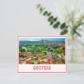 トビリシジョージアシティスケープ通りアーキテクチャ ポストカード (スタンド正面)