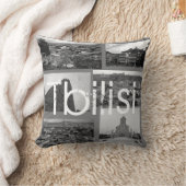 トビリシジョージアシティスケープ通り構造 クッション (ブランケット)