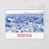 トビリシジョージアシティスケープ通り構造 ポストカード (正面)