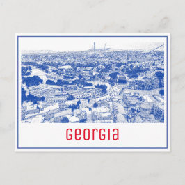 トビリシジョージアシティスケープ通り構造 ポストカード