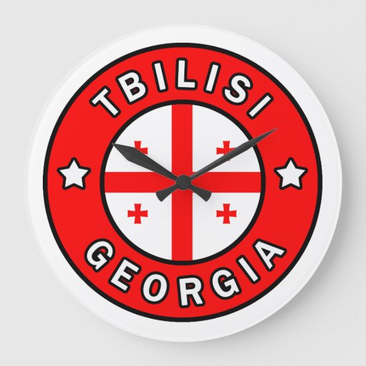 トビリシジョージア ラージ壁時計 (正面)
