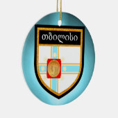トビリシ国旗 セラミックオーナメント (右)