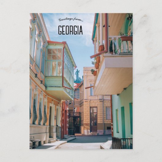 トビリシ・ジョージアの景色 ポストカード (正面)