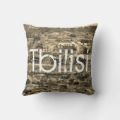 トビリシ・ジョージア・シティ・アーキテクチャシティスケープ クッション (裏面)