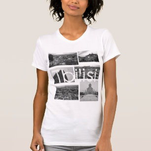 トビリシ・ジョージア・シティ・アーキテクチャシティスケープ Tシャツ