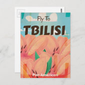 トビリシ・ジョージア・ヴィンテージ旅行ポスター ポストカード (正面/裏面)